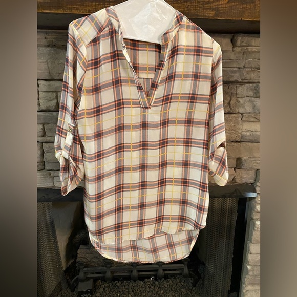 Penelope Plaid top - Picture 1 of 5